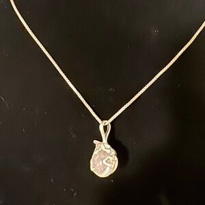 Sterling Silver Dolphin and Mermaid Pendant Necklace